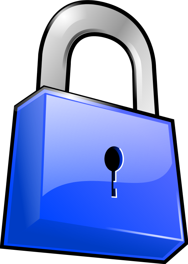 Closed Lock Vector Clip Art 1t8gox Clipart - Lock Clip Art (600x840), Png Download