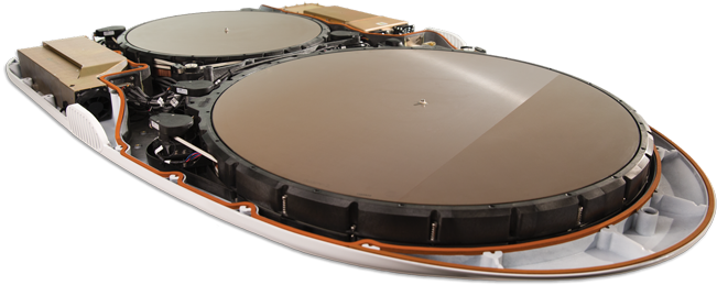 Thinsat 300 Cover Off - Thinkom Antenna (720x325), Png Download