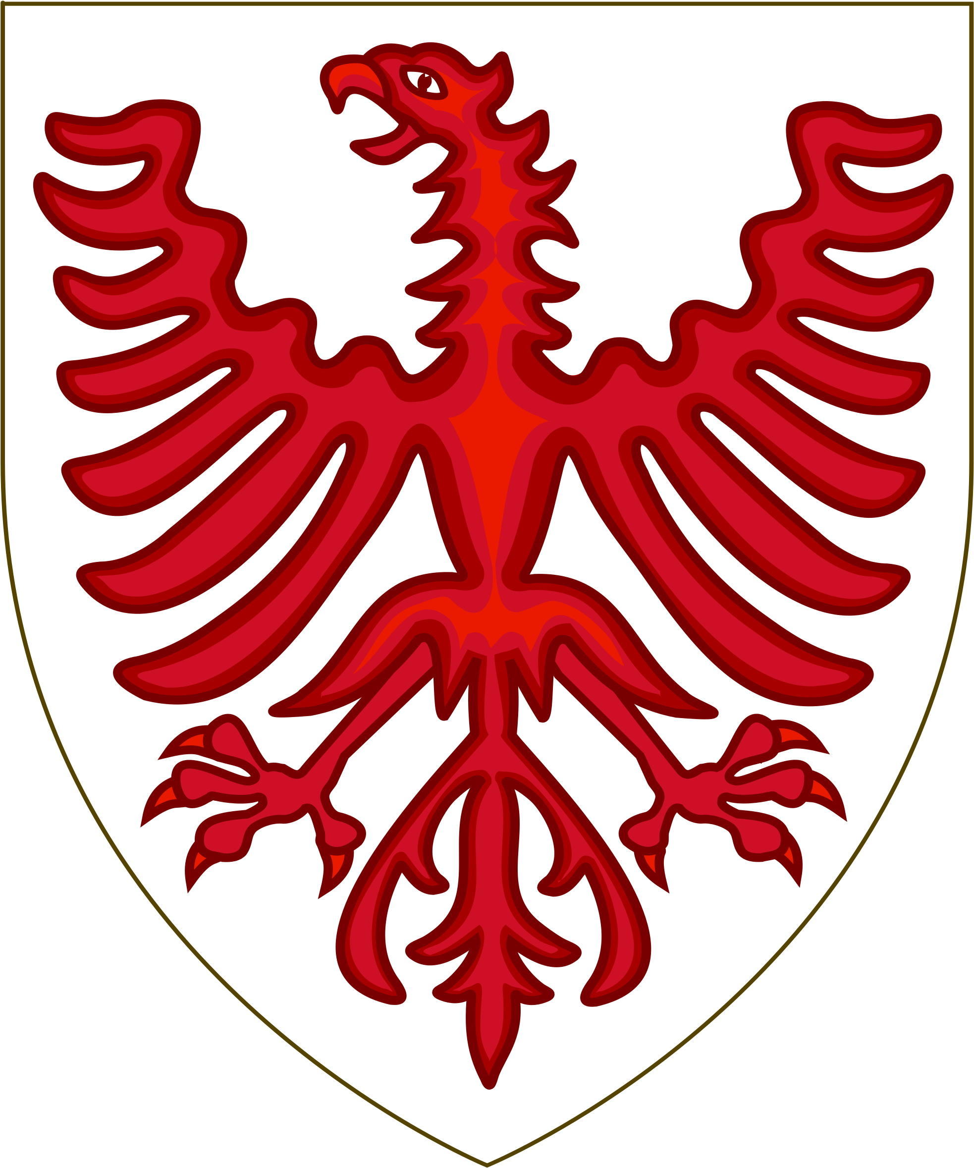 Open - Aquila Araldica (2000x2421), Png Download