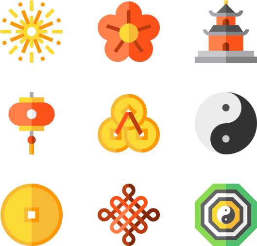 China 50 Icons - Chinese Icon Vectors (600x564), Png Download