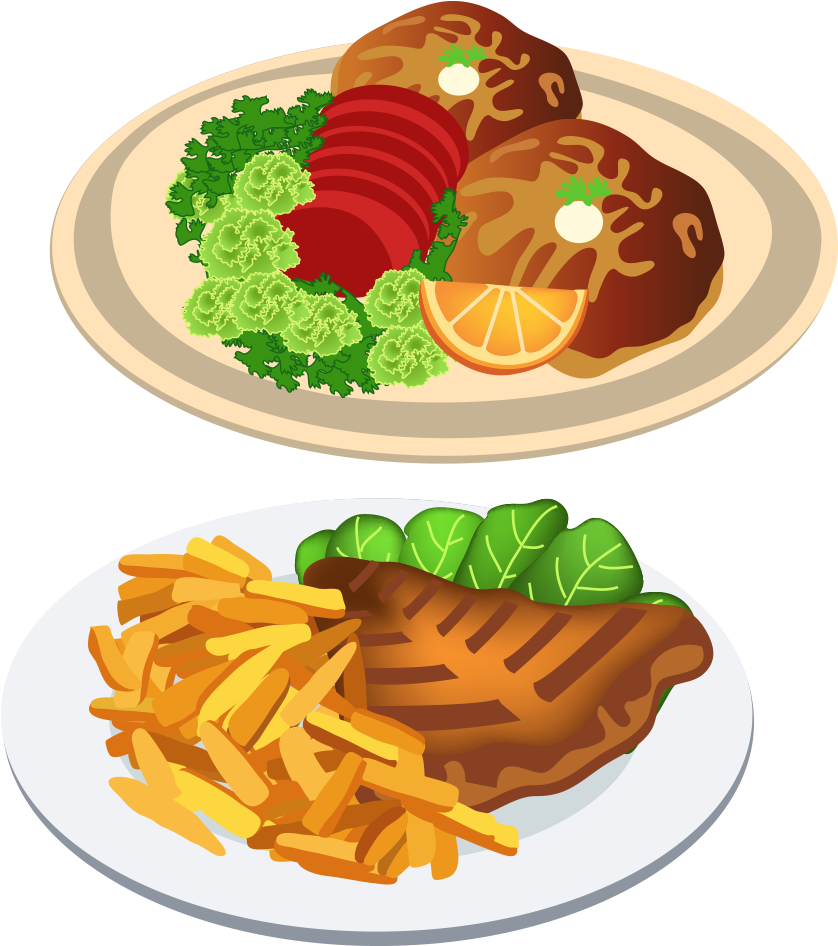 Fast Food Dinner Clip Art - Food Vector (945x945), Png Download
