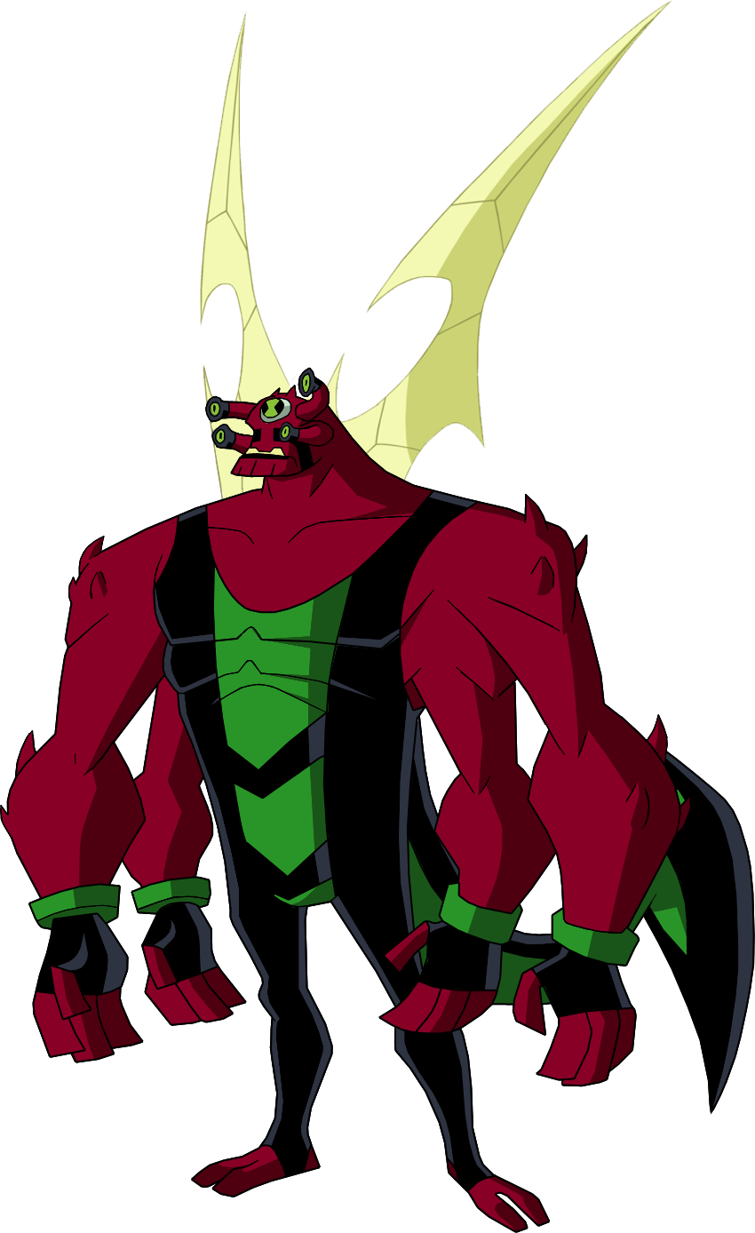 Stink Arms - Ben Ten Red Alien (850x1388), Png Download