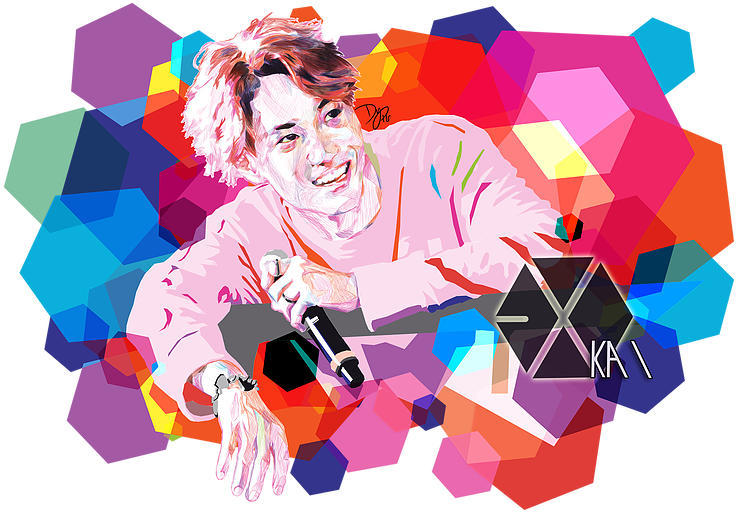 [exo] Kai - Exo Kpop Pinback Buttons (784x523), Png Download