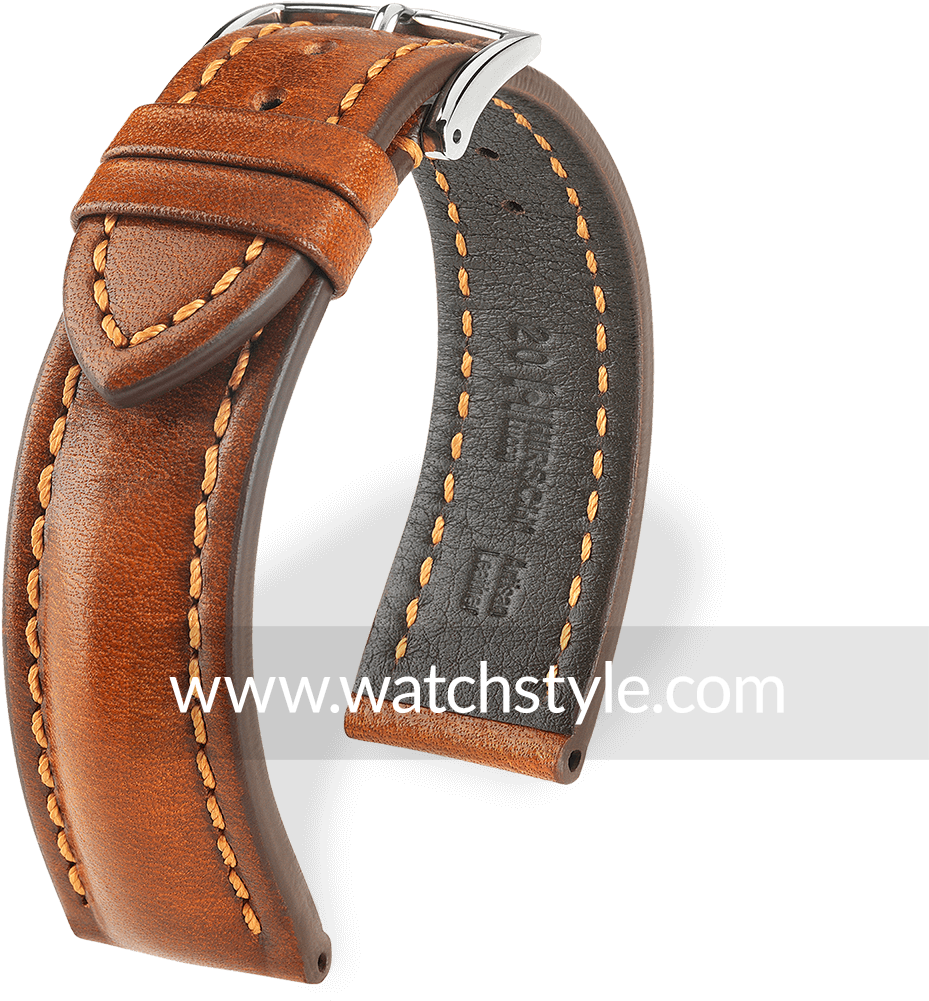 Hirsch Lucca Gold Brown - Kožený Řemínek Na Hodinky (1200x1200), Png Download