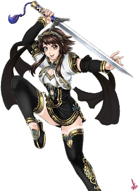 Kilik💓 - Woman Warrior (302x400), Png Download