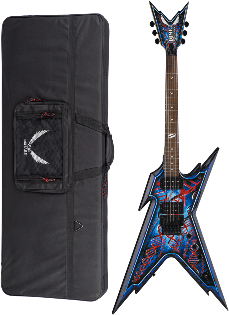 Dean Guitars Rzr Db F Dna Razorback Db Floyd Dna Spatter - Dean Razorback Db Floyd Dna Spatter (782x1024), Png Download