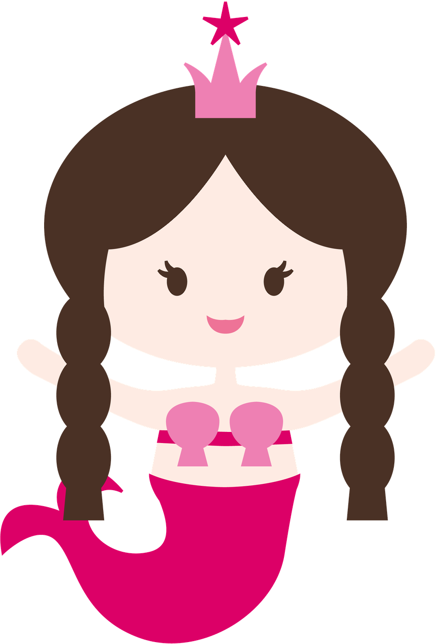 Princesas E Fadas - Mermaid (900x1327), Png Download