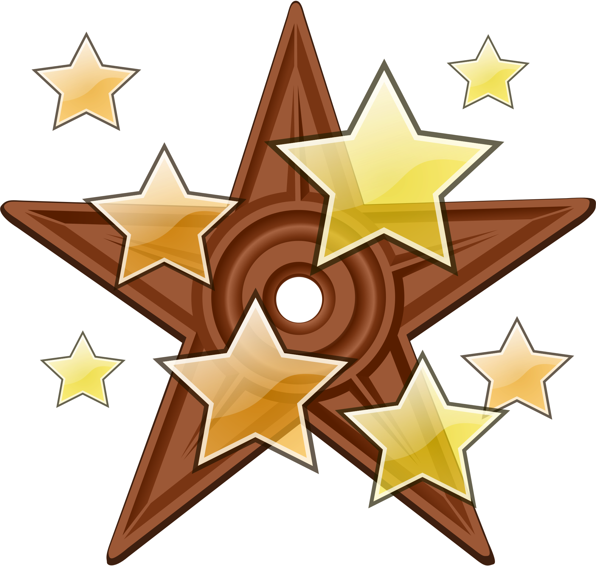 Fayl - Barnstar-astro Hires - Svg - Barnstar (2000x1900), Png Download