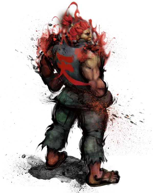 Till Now, The Only Counter To Balance Him Out Was Simply - Akuma Street Fighter (613x751), Png Download