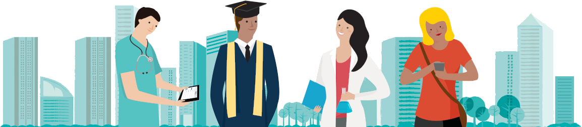 Doctor, New Graduate, Scientist, And Digital Marketer - Student Professional (1165x257), Png Download
