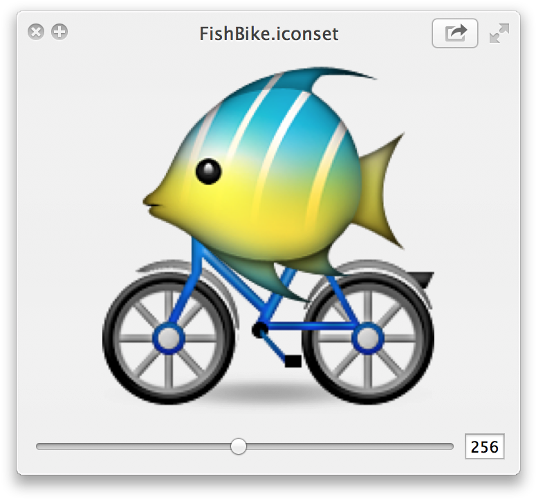 Figure 2-3 Previewing Icons In The Quicklook Window - Whatsapp Emoji Bicycle (784x730), Png Download