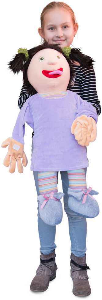 Hand Puppet Zara - Hand Puppet (383x1024), Png Download