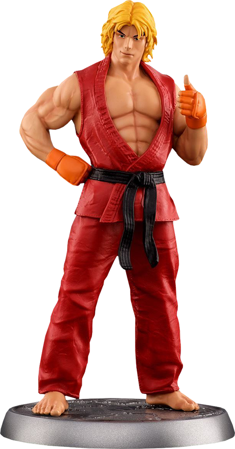 8" Street Fighter Statue Ken - Statue (480x915), Png Download