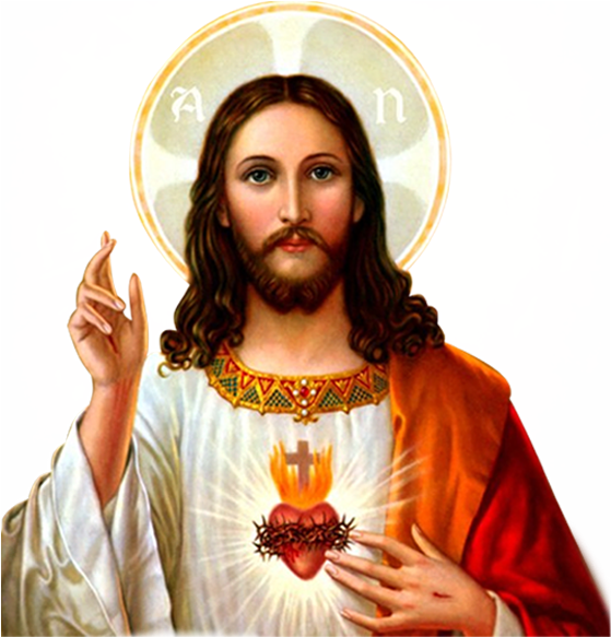 Primeira Sexta-feira Do Mês De Outubro Dedicada Ao - Most Sacred Heart Of Jesus (558x590), Png Download