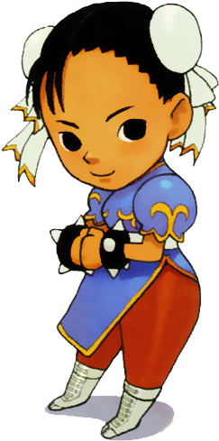 Street Fighter Clipart 1987 Ken - Chibi Chun Li Png (262x508), Png Download