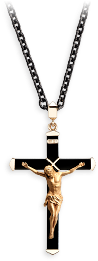 Yellow Gold 18kt And Onyx - Pendant (758x566), Png Download