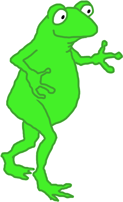 Dancing Funny Frog Png - Portable Network Graphics (633x886), Png Download