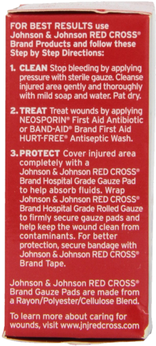 Johnson & Johnson First Aid Gauze Pads 10 Count Gauze - First Aid (470x509), Png Download
