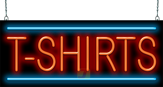 T-shirts Neon Sign - Neon Sign (550x293), Png Download