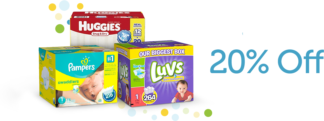 Amazon Family Is Included In Your Amazon Prime Membership - Luvs Ultra Leakguards Size 1 Newborn Diapers 264 Ct (1345x500), Png Download