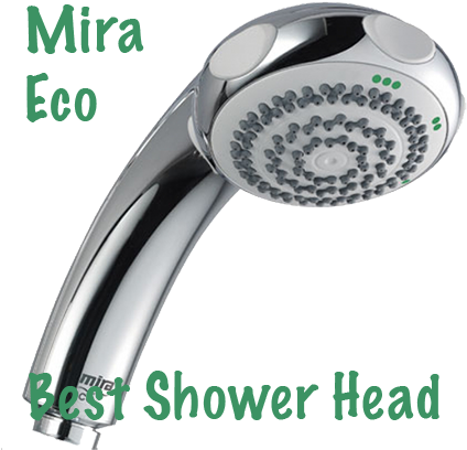 Best Shower Head - Mira Eco Shower Head Chrome (451x431), Png Download
