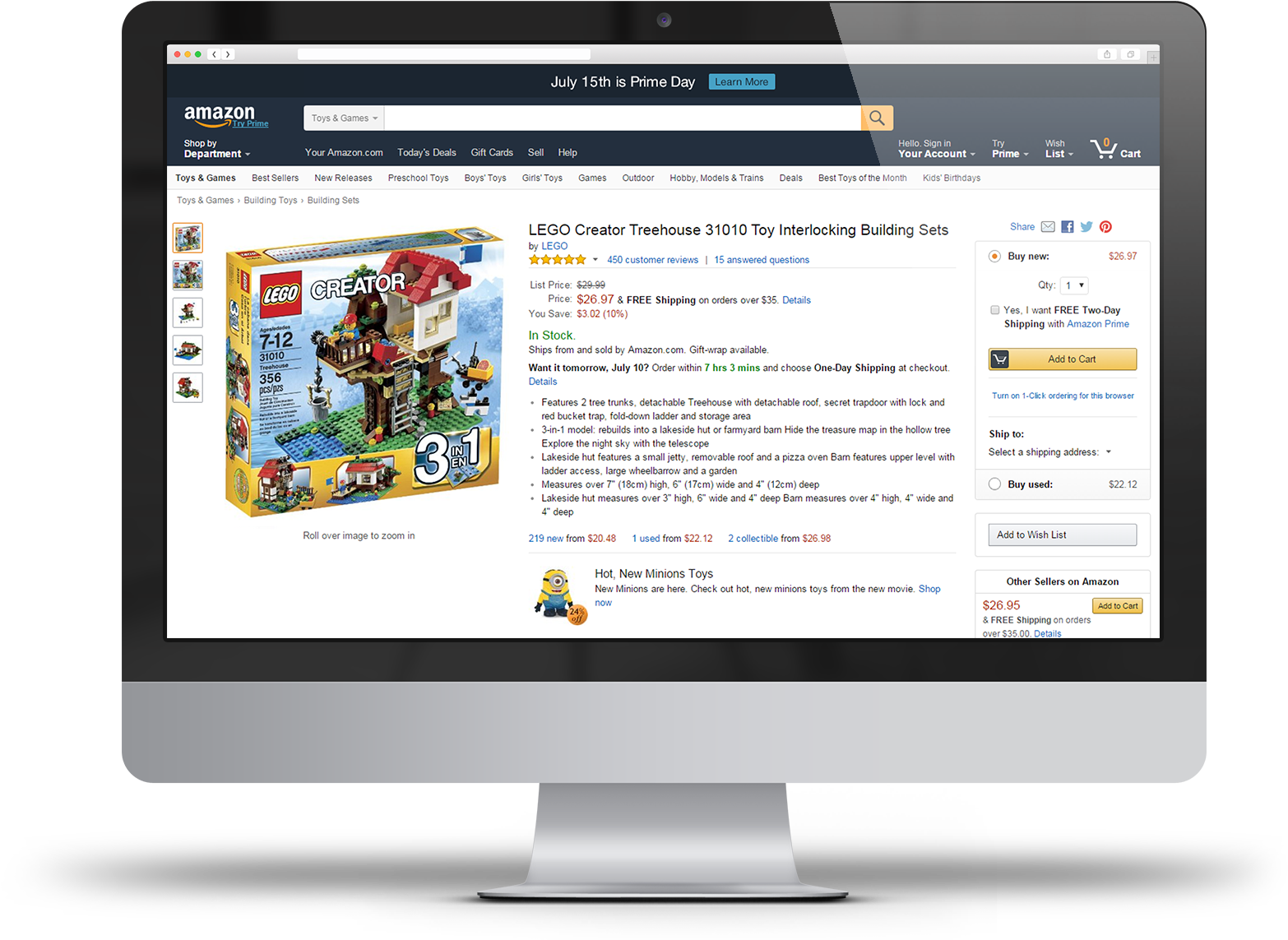 Amazon Optimization - Lego Creator Buildings Tree House 3-in-one (1707x1144), Png Download