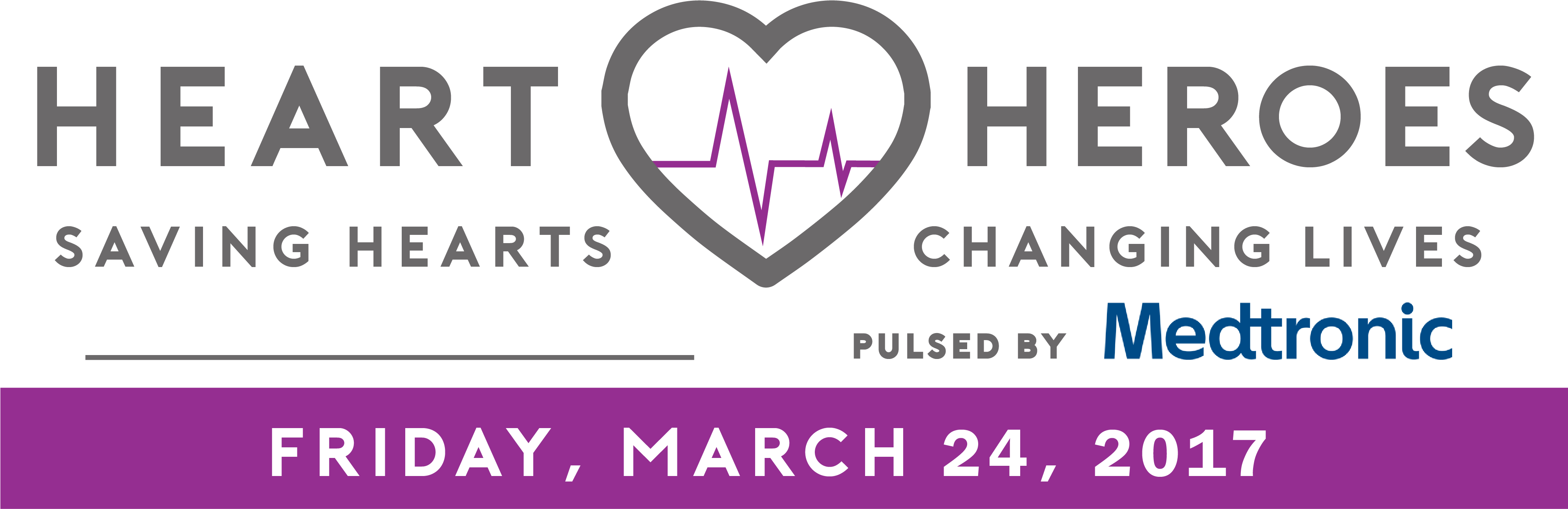 Holiday Hearts Banner - Medtronic (3992x1458), Png Download