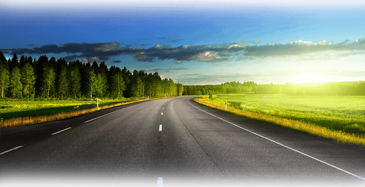 Over The Road Trucking - Asphalt (1200x614), Png Download