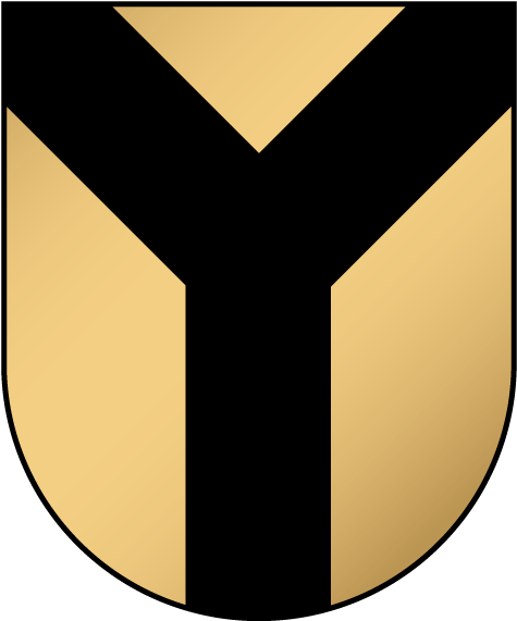Heroldinė Paprasta Figūra Dvišakis - Emblem (595x595), Png Download