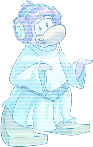 Sw2 - Club Penguin Star Wars Recortes (362x510), Png Download