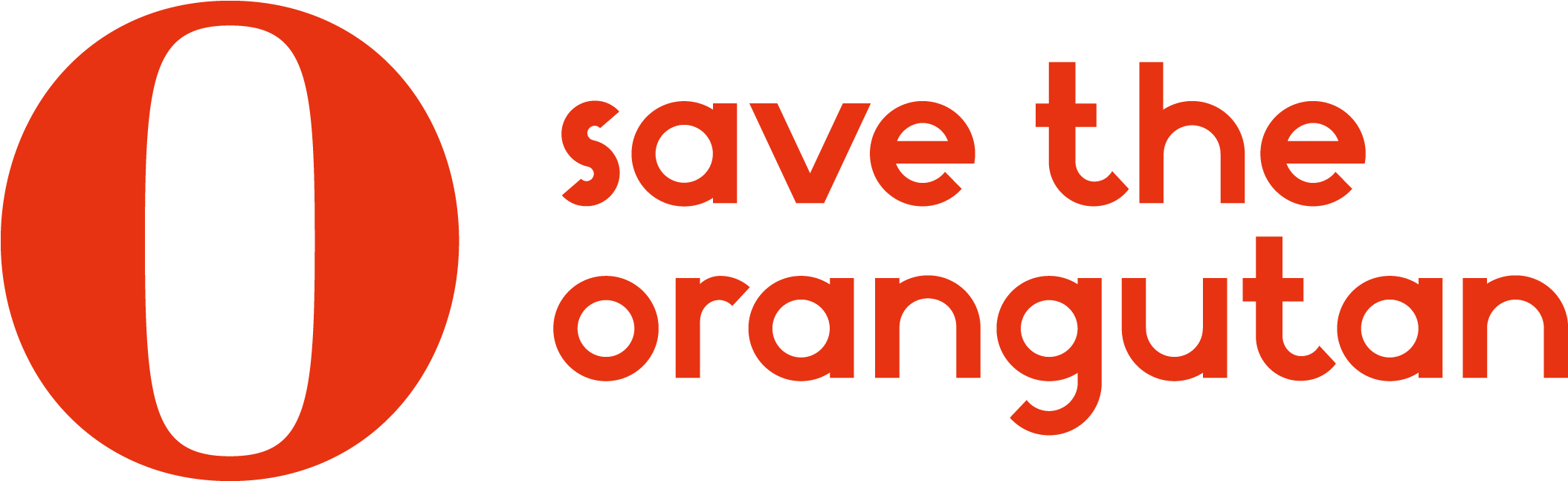 Our New Logo Is An Orange O , And We Will In The Future - Save The Orangutan Logo (2226x764), Png Download