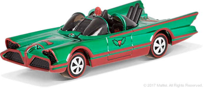Hot Wheels Announces Exclusive Holiday Batman Classic - Car (694x300), Png Download