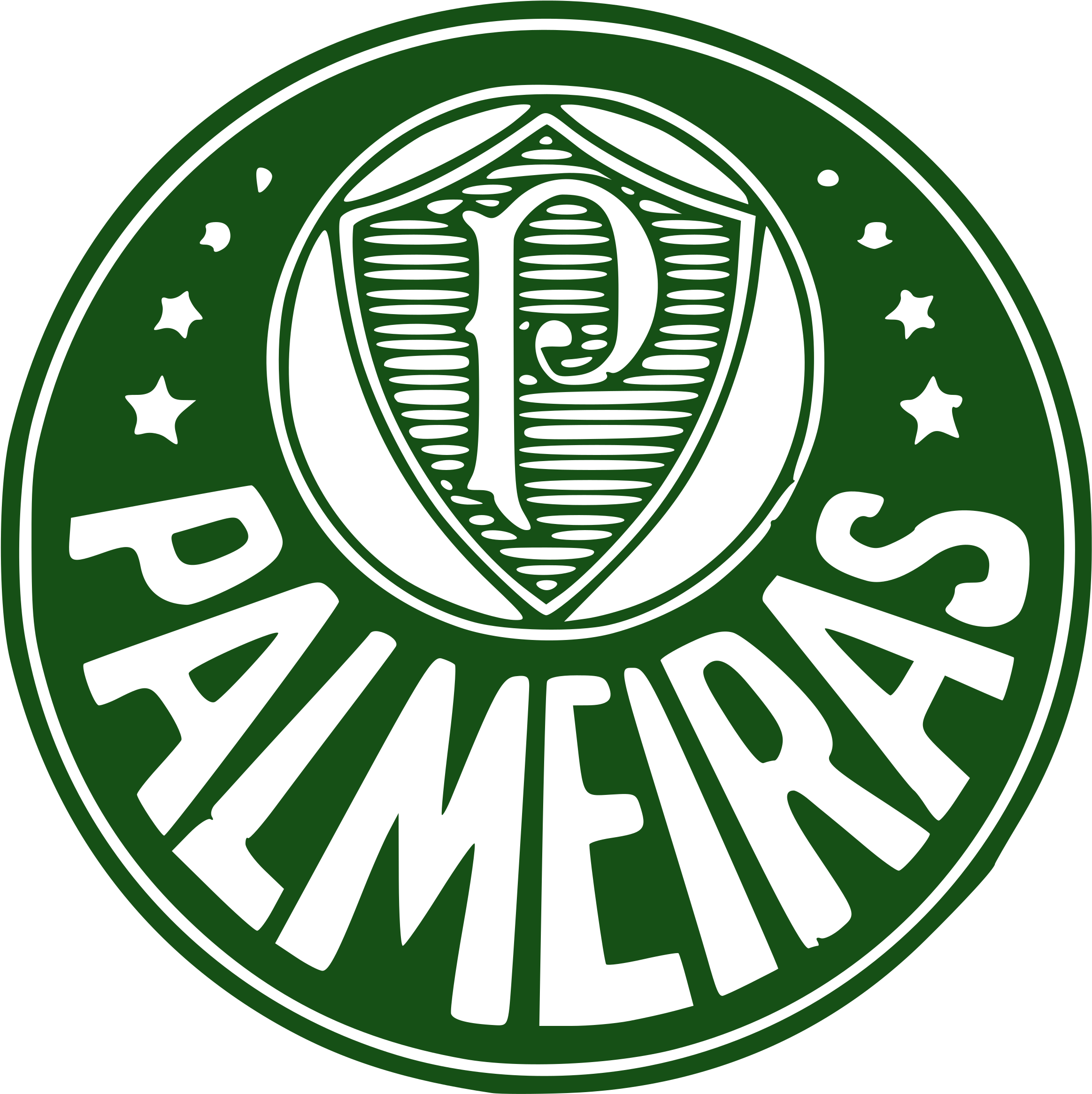 This Free Icons Png Design Of Destintivo Palmeiras (2400x2400), Png Download