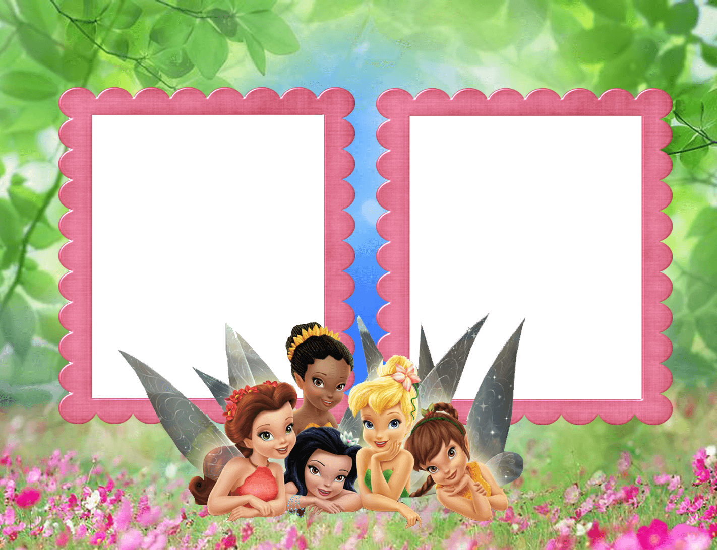 Moldura De Foto Hadas - Disney Tinker Bell Photo Album - Disney Fairy (1422x1092), Png Download