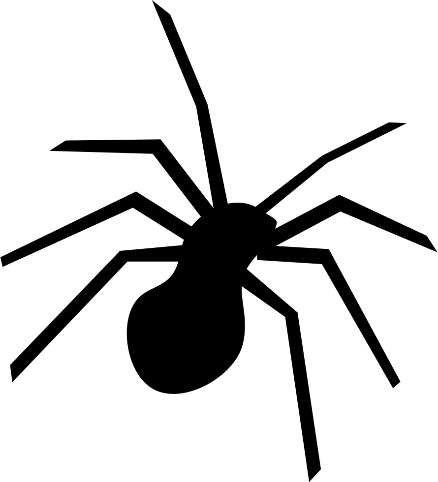 Free Download Spider Vector Png Clipart Spider Web - Araignée Halloween (890x980), Png Download