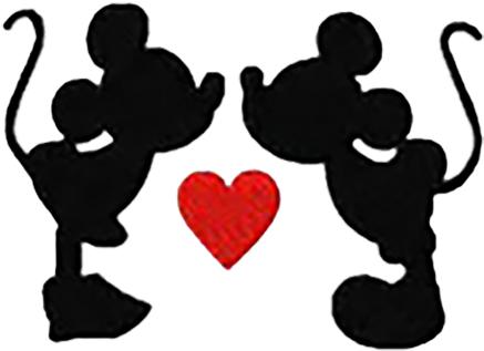 Mickey And Minnie Love Decal - Mickey And Minnie Pumpkin Template (864x488), Png Download