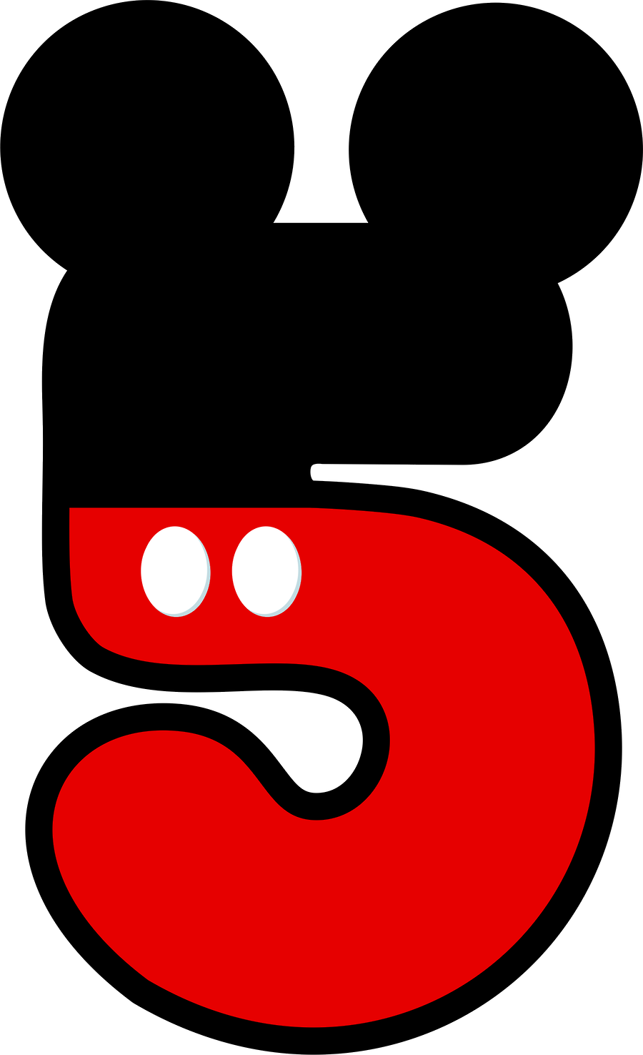 María José Argüeso - Numeros De Mickey Mouse (900x1476), Png Download