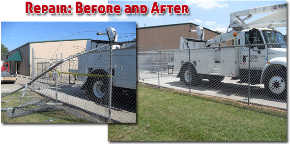 Beforeandafter - Aaa Burleson Fence (596x300), Png Download