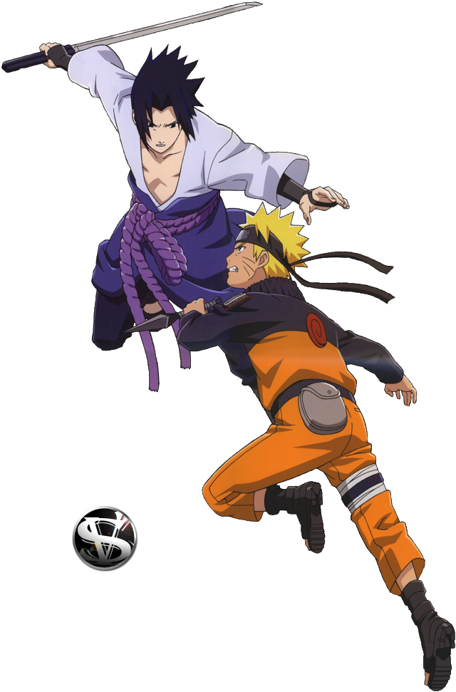 Naruto Vs Sasuke (682x1023), Png Download