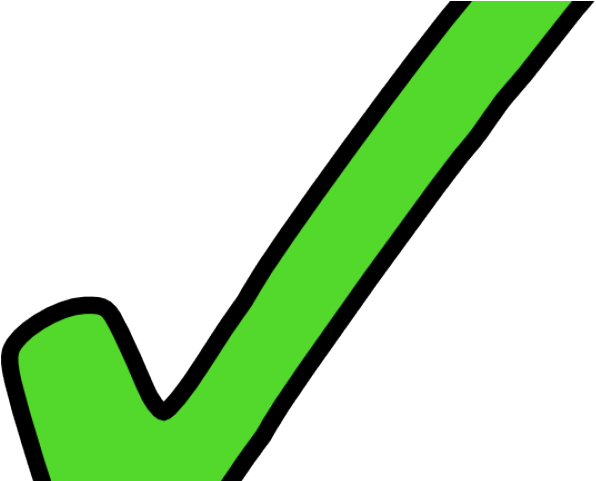 Green Tick Clipart Transparent Background - Clip Art (640x480), Png Download