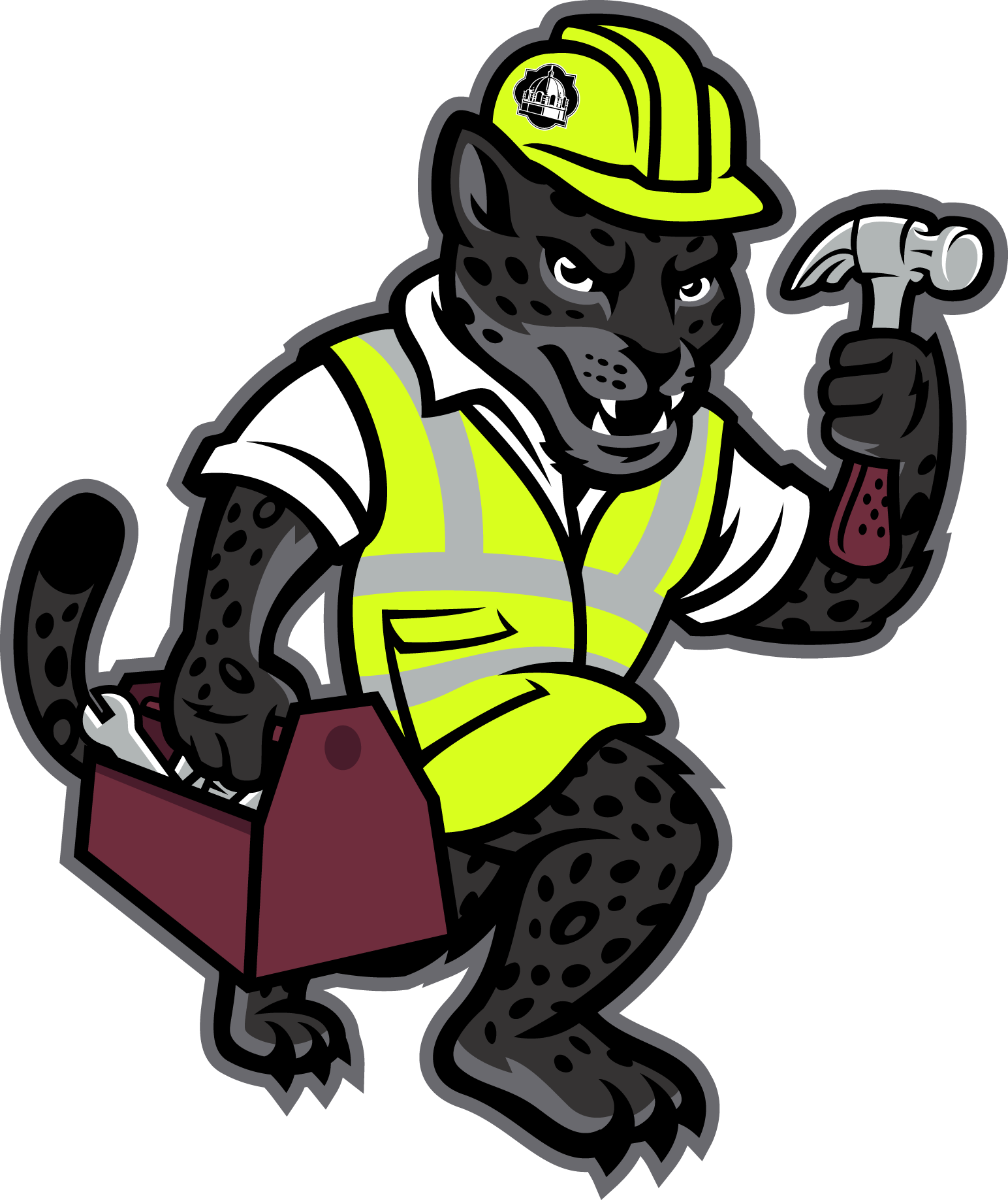 Construction Jaguar, Png - College Flags And Banners Co. Tamusa Jaguars Garden (1544x1836), Png Download