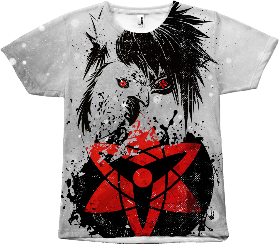 All Over Print T Shirt - Sasuke Uchiha (1024x1024), Png Download