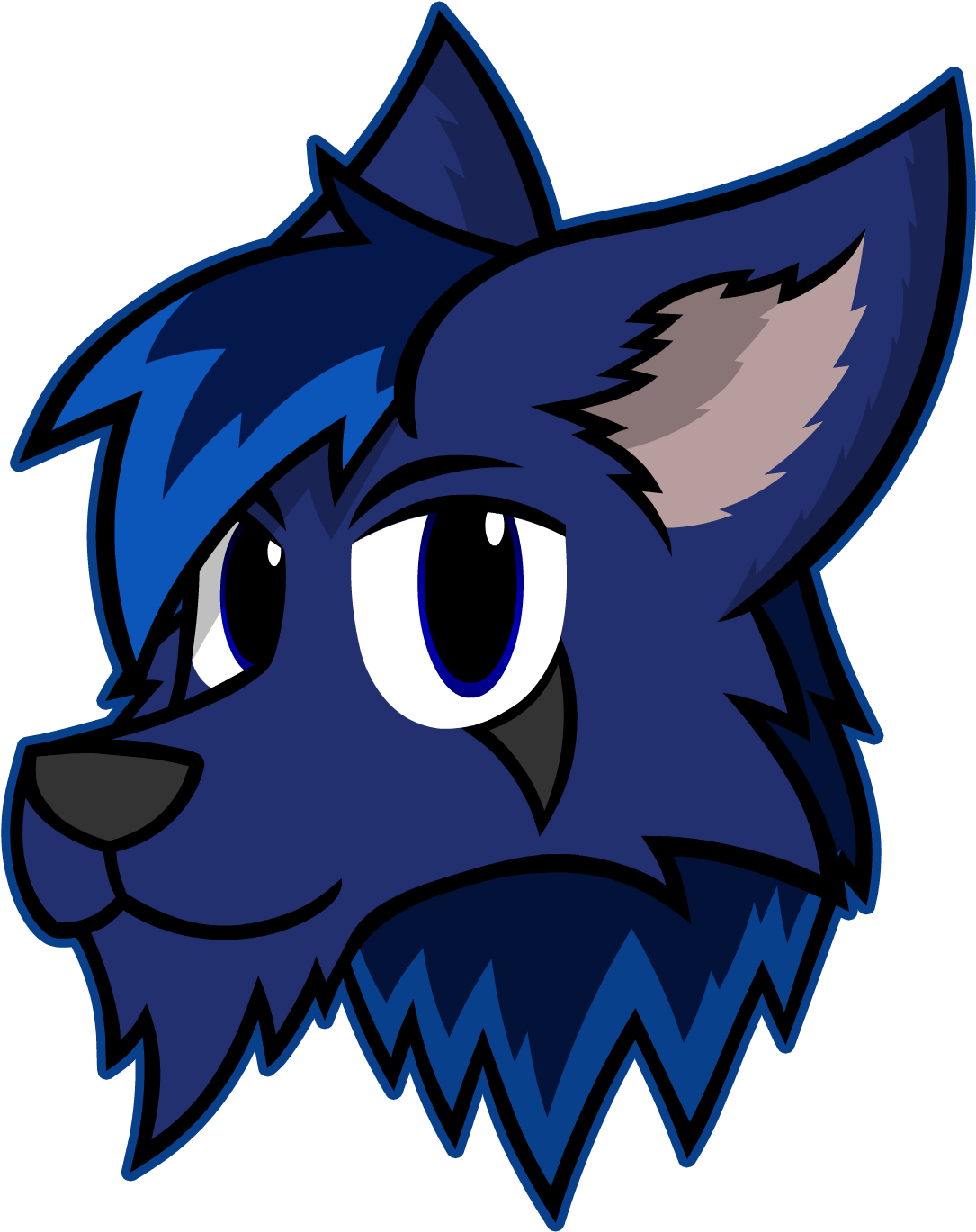 [2016] Colbalt Wolf Icon - Perfil (1440x1440), Png Download