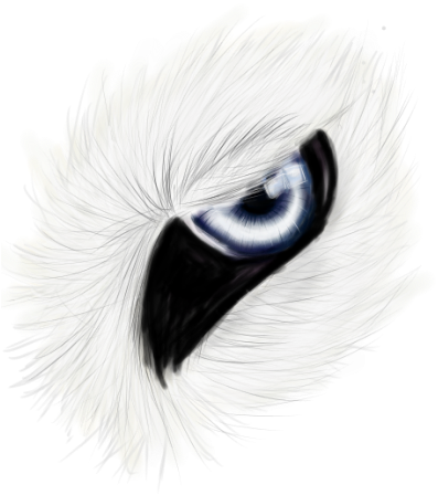 White Wolf Eye Icon Premade By Citrislime-d6g6xj6 - Eyelash Extensions (400x521), Png Download