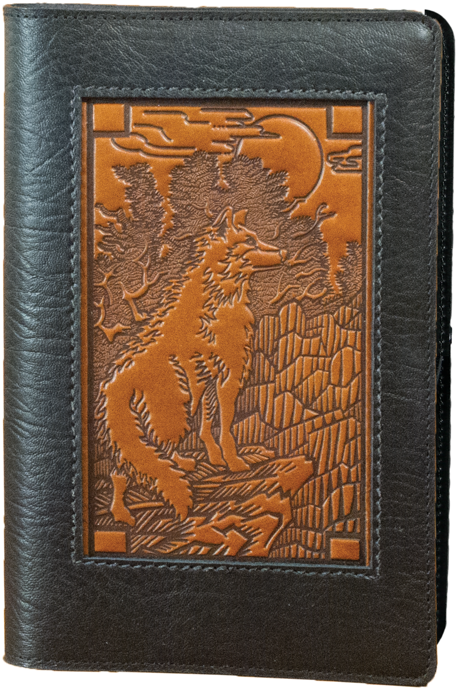 Leather Icon Journal Cover - Journal: Wolf (1000x1479), Png Download