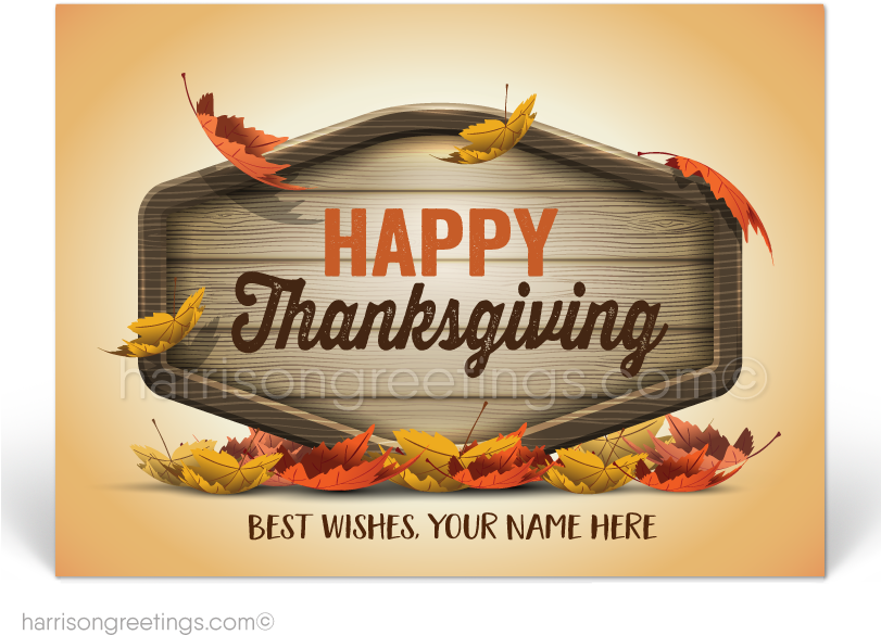 Traditional Rustic Thanksgiving Postcards - Falls Festival (810x648), Png Download