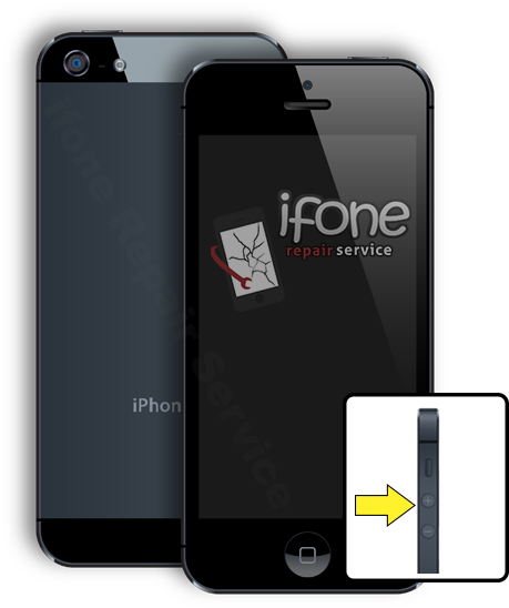 Iphone 5 Volume Button Repair - Mobile Phone (548x548), Png Download