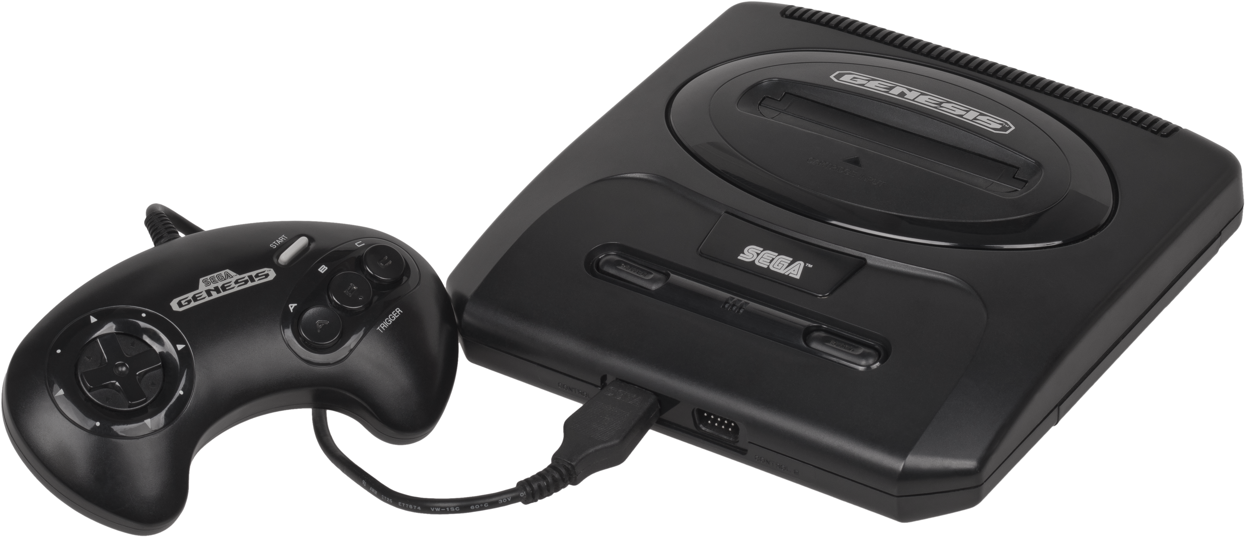 Sega Genesis Na Mk2 Console Set - Sega Genesis (4180x1920), Png Download