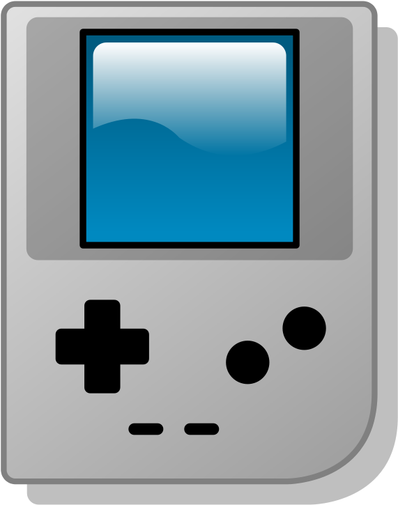 Console Controller Cartoon - Gameboy Clipart (800x800), Png Download