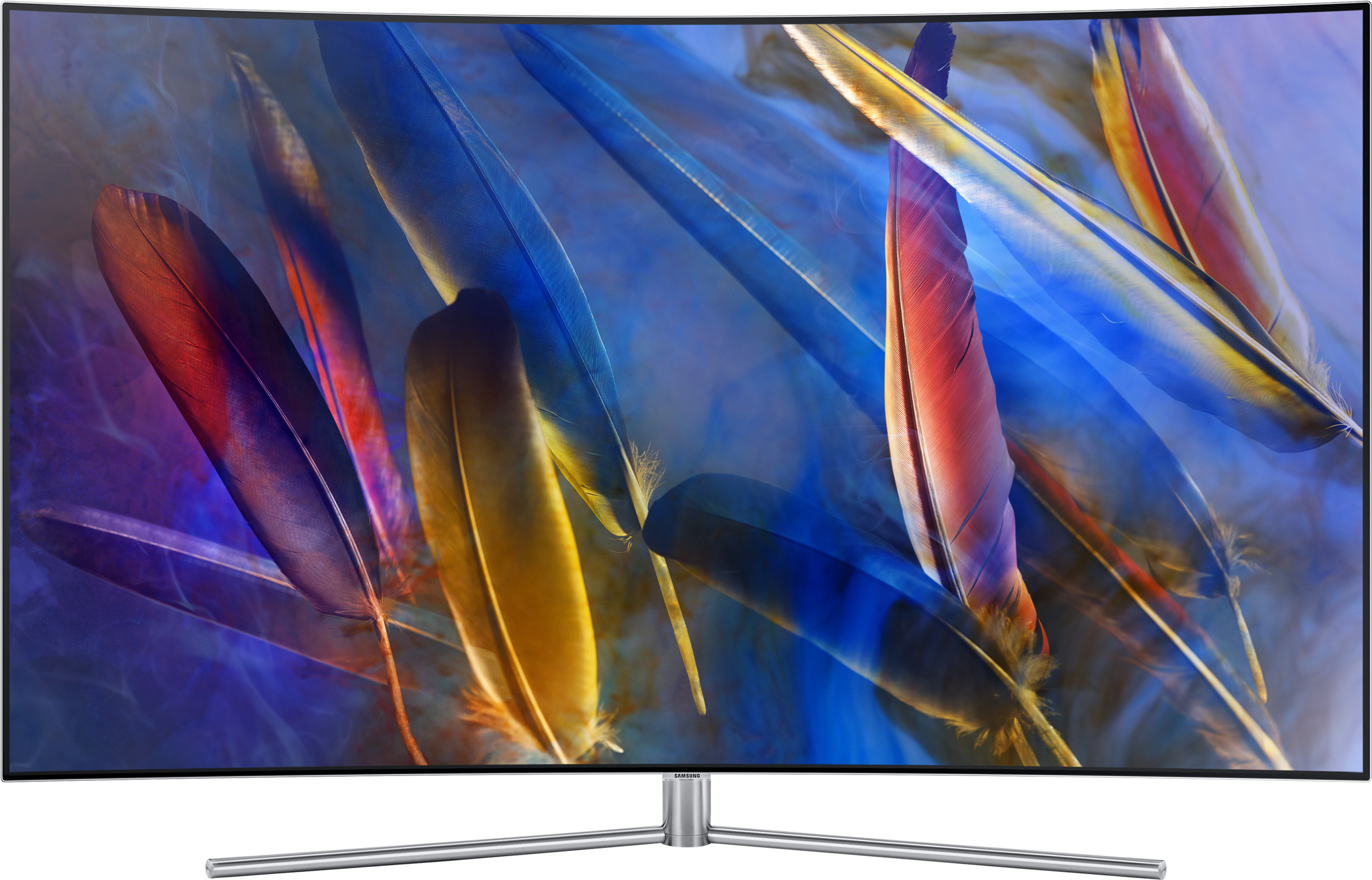 55" Qled, Smart Tv, Curved Tv, Qa55q7c - Qa65q7c (3000x2000), Png Download